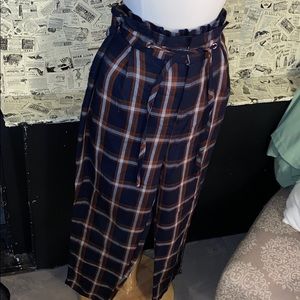 Trousers with Drawstring and Paperbag Waist